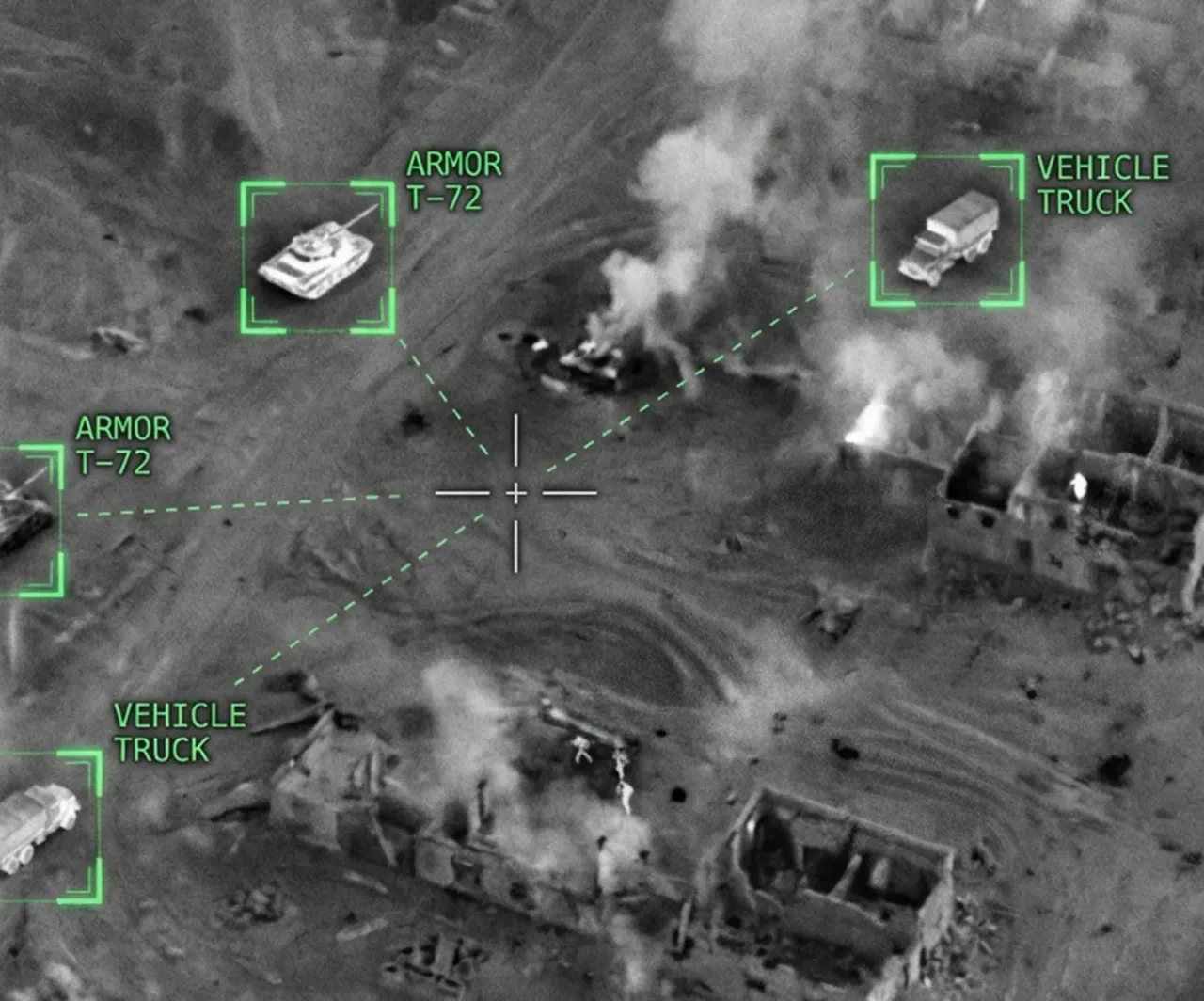 AAD detection and identification AI overlay on drone camera feed