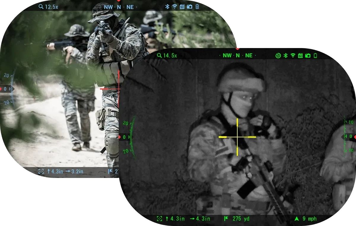 AAD night vision optic — I² view, night vision
