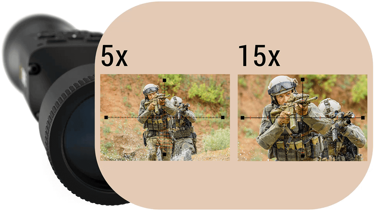 DNWS-5 smart mil-dot reticle