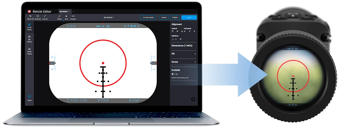 DNWS-5 custom reticle editor