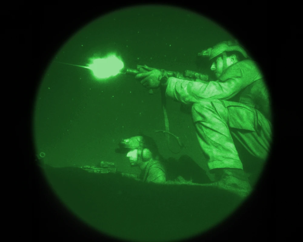 ATN PVS-14 handheld in the field