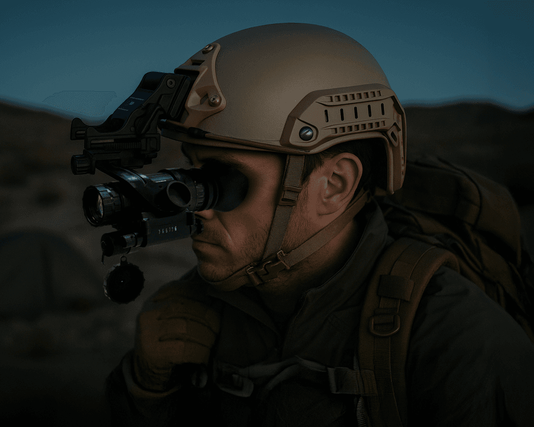 ATN PVS-14 mounted for night operations