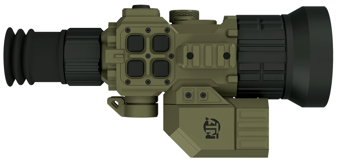 ATN TTWS-6 thermal weapon sight in the field, wide banner