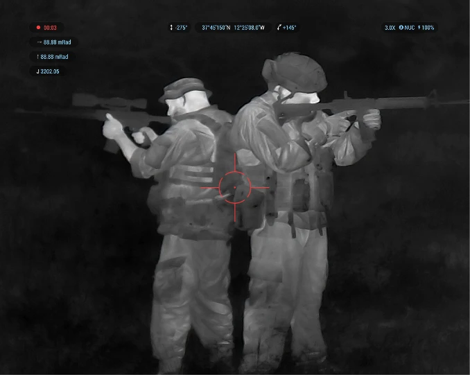 ATN TTWS-6 thermal weapon sight mounted on a rifle